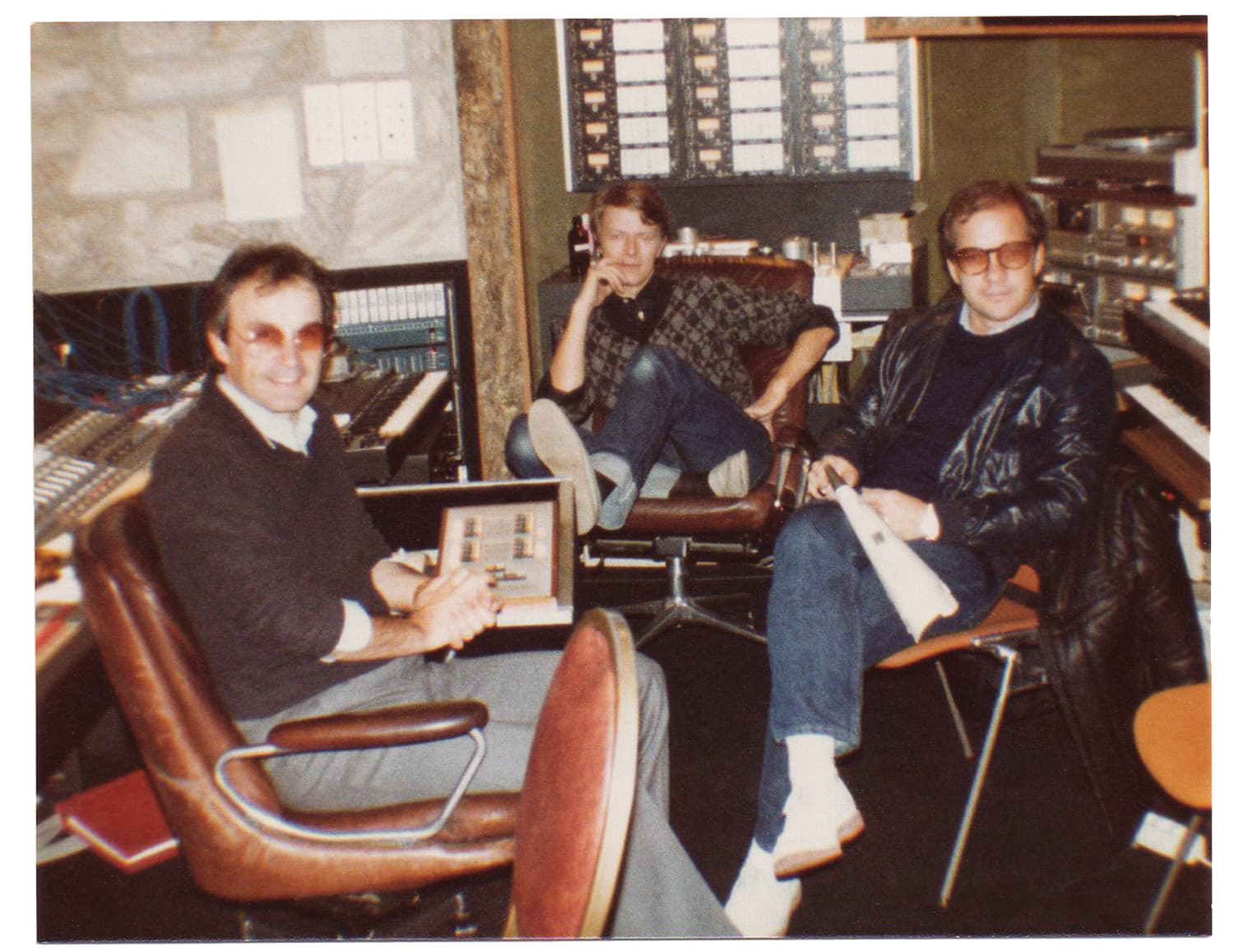 Giorgio Moroder, David Bowie, and filmmaker Paul Schrader. Photo courtesy of Giorgio Morodor. Photo courtesy of Giorgio Moroder.